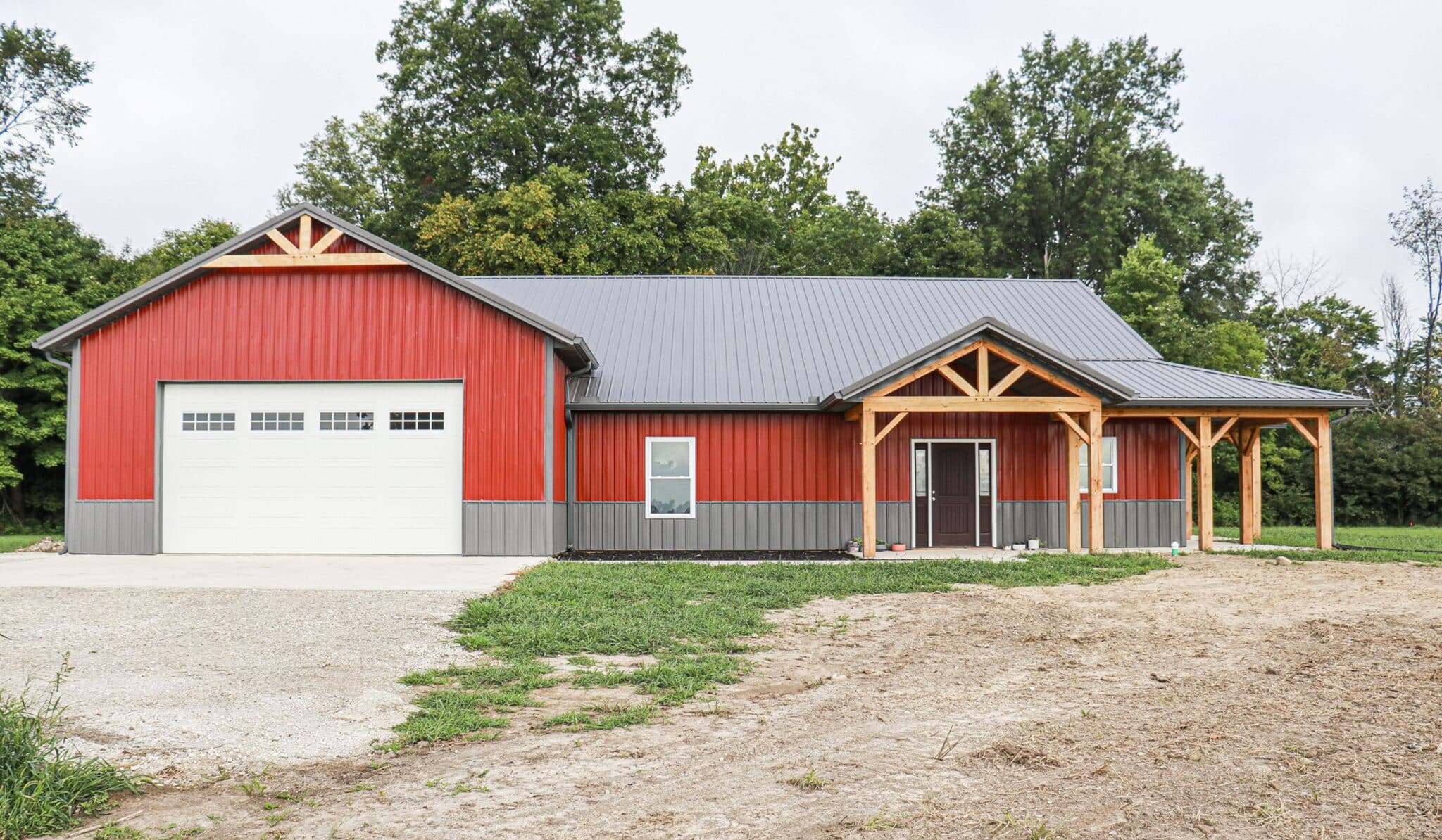 Pole Barn Home in Grant County, Indiana K Graber Construction