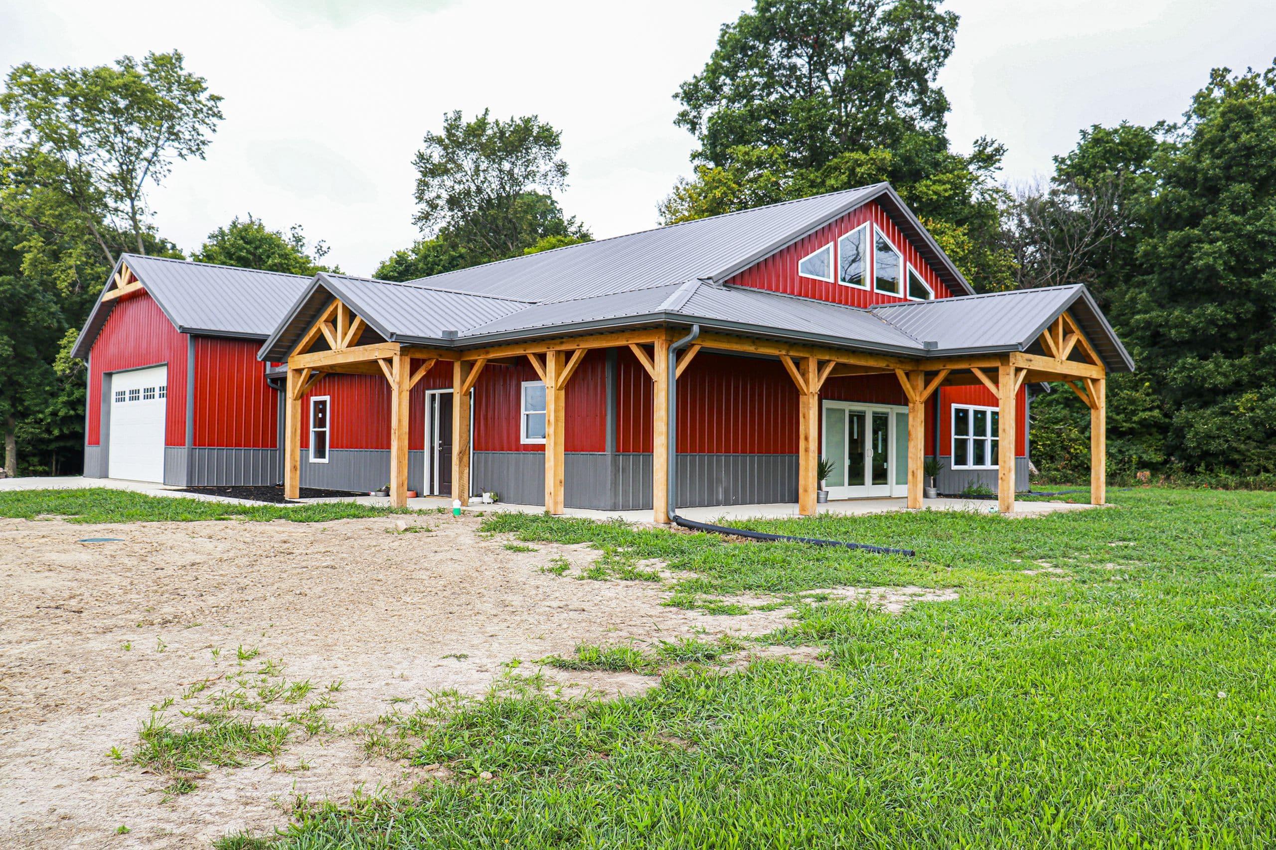 Pole Barn Home in Grant County, Indiana K. Graber Construction