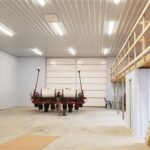Inside of farm barn