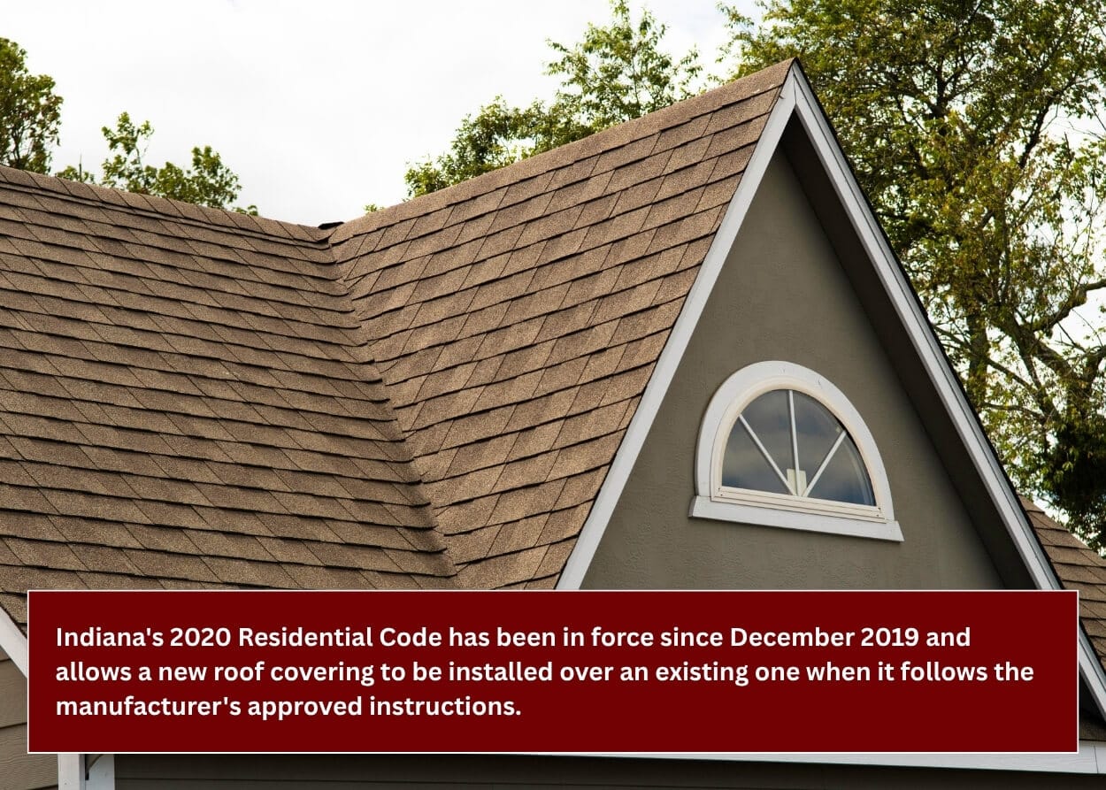 Asphalt shingle roof on a home before installing a new metal roof